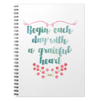 Begin elke dag met een Grateful Heart Quote Notitieboek