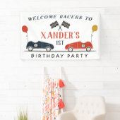 Begin elke leeftijd met de auto van de motorrijtui spandoek (Insitu)