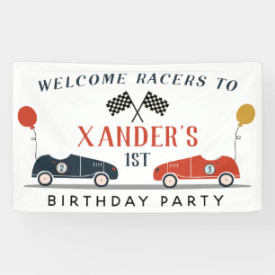 Begin elke leeftijd met de auto van de motorrijtui spandoek