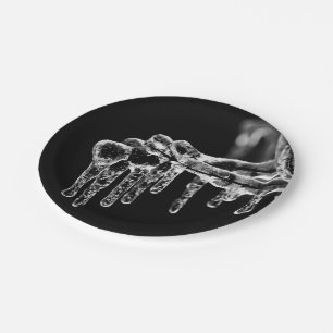 begin ijskoude winter papieren bordje