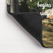 Begin Inspirerend Quote Woodland Path Muismat (Hoek)