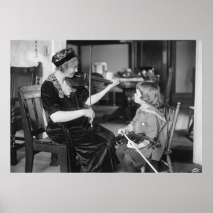 Begin jaren '00 Violin Lesson Poster