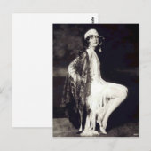 Begin jaren 1900 Franse schoonheid Briefkaart (Voorkant / Achterkant)