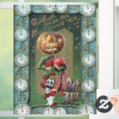 Begin jaren 1900  Halloween Groeten Raamsticker (Huis)