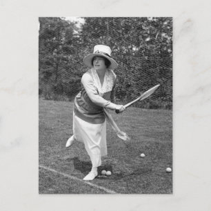 Begin jaren 1900 Mode Tennis Briefkaart