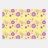 Begin jaren 2000 kleurrijke cirkels Geometrisch pa Inpakpapier Vel (Voorkant 2)