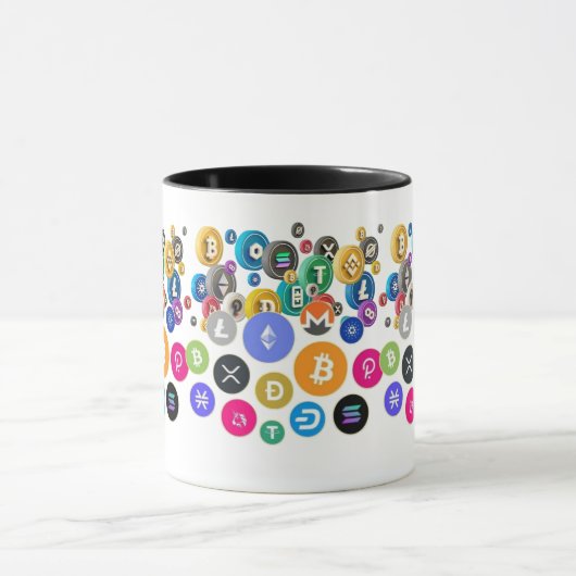 Begin je dag met Crypto-kleuren! Mok (Midden)
