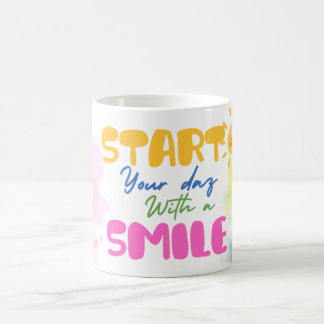 Begin je dag met een glimlach – Schattig  Koffiemok