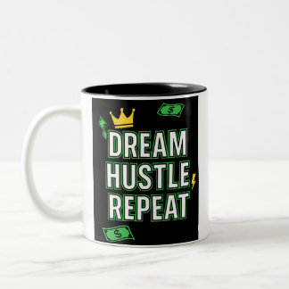 Begin je dag met een slokje inspiratie! tweekleurige koffiemok