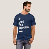 Begin je onmogelijke leven - het zoete leven t-shirt (Voorkant volledig)