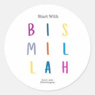Begin met Bismillah - Stickers