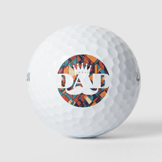 Begin met de Grootste: 'Grootste Papa Ooit' Golfballen (Voorkant)