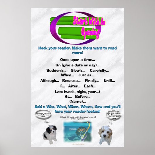 Begin met een opening! poster (Voorkant)