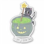 Begin met het koken van de aangepaste snelkat van  sticker (Voorkant)