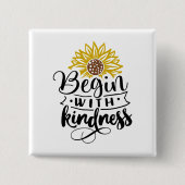 Begin met Kindness Button (Voorkant)