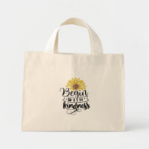 Begin met Kindness Canvas tas