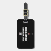 Begin met Koffieeindwijn Bagagelabel (Voorkant verticaal)