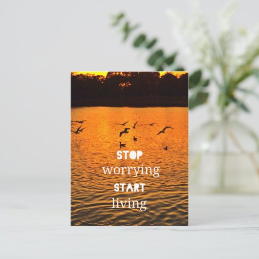 Begin met leven briefkaart (Staand voorkant)