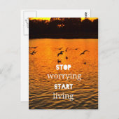 Begin met leven briefkaart (Voorkant / Achterkant)