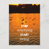 Begin met leven briefkaart (Voorkant)