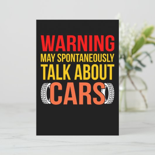 Begin met praten over Auto Mechanische G van auto- Bedankkaart (Staand voorkant)