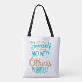 Begin met uw eigen liefdevolle prijsopgave draagtas (Achterkant)