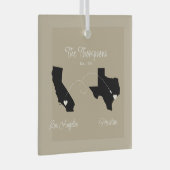 Begin naar State Family Move Glas Ornament (Voorkant Rechts)