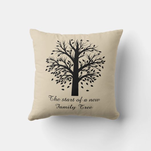 Begin nieuwe familiestructuur, namen/datum; zwart/ kussen (Achterkant)