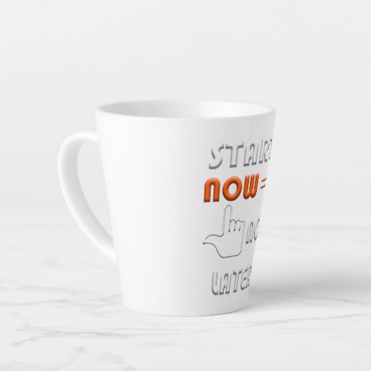 begin nu latte mok (Linkerhoek)