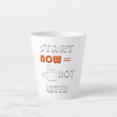 begin nu latte mok (Voorkant)
