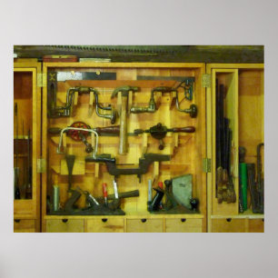 BEGIN ONDER $20 - Woodworking Tools Poster