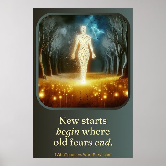 Begin opnieuw, schitter poster (Voorkant)