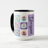 Begin sterk, blijf positief – dagelijkse motivatie mok (Voorkant links)