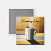 Begin uw dag met koffie magneet (Voorkant / Achterkant)