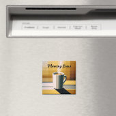 Begin uw dag met koffie magneet (Insitu (Vaatwasser))