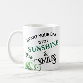 Begin uw dag met Sunshine & Smile Design koffie Koffiemok