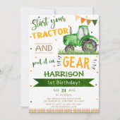 Begin uw Tractor en zet 1st Birthday in Kaart (Voorkant)