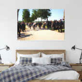 Begin van de eerste Tour de France in 1903 Canvas Afdruk (Insitu (Slaapkamer))