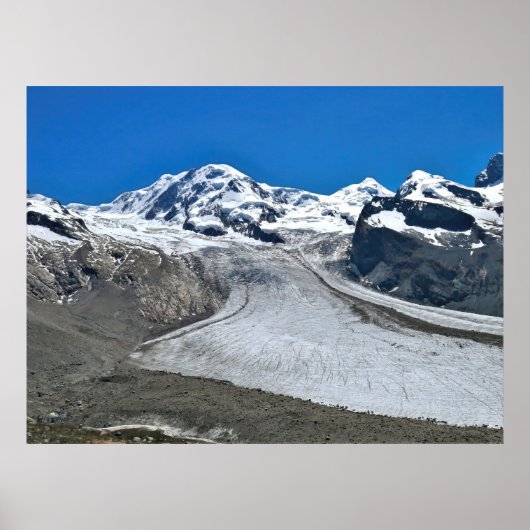 Begin van de Gornergrat Glacier Poster (Voorkant)