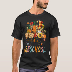 Begin van de herfst van de Herfst leraar zonnebloe T-shirt
