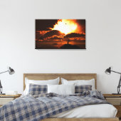 Begin van het Einde Verpakt Canvas Afdruk (Insitu (Slaapkamer))