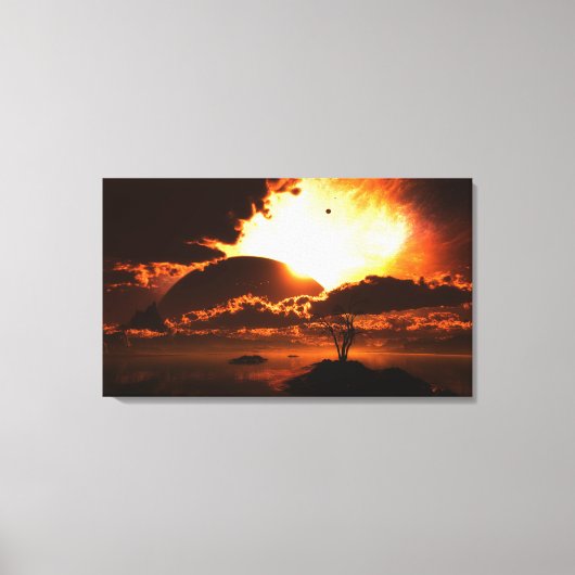 Begin van het Einde Verpakt Canvas Afdruk (Voorkant)