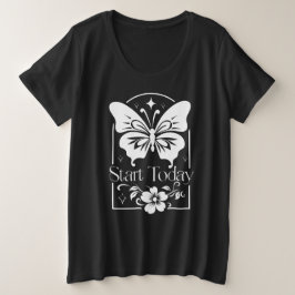 Begin vandaag Inspiring Butterfly T-shirt