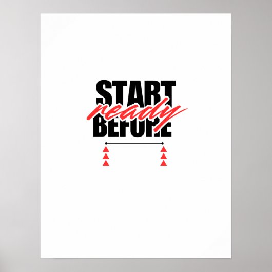 Begin Voor Bereid Poster (Voorkant)