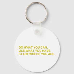 Begin Waar Je Bent Sleutelhanger