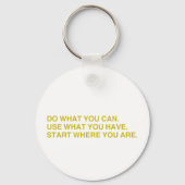 Begin Waar Je Bent Sleutelhanger (Achterkant)