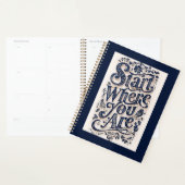Begin waar je decoratieve typografie bent planner (Display)