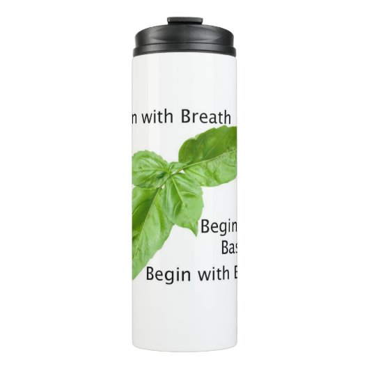 Begin with Basil Tumbler Thermosbeker (Voorkant)