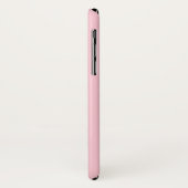 Beginletter monogram | Wit op lichtroze Case-Mate iPhone Case (Achterkant/links)