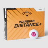 Beginletters Naam Heet Roze Golfballen (Verpakking)